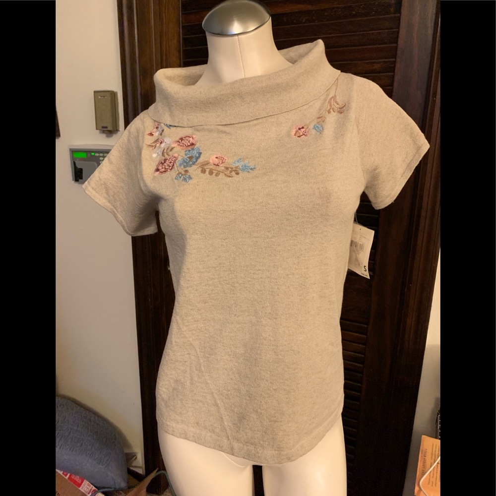 Susan Bristol linen/cotton S/S knit, S